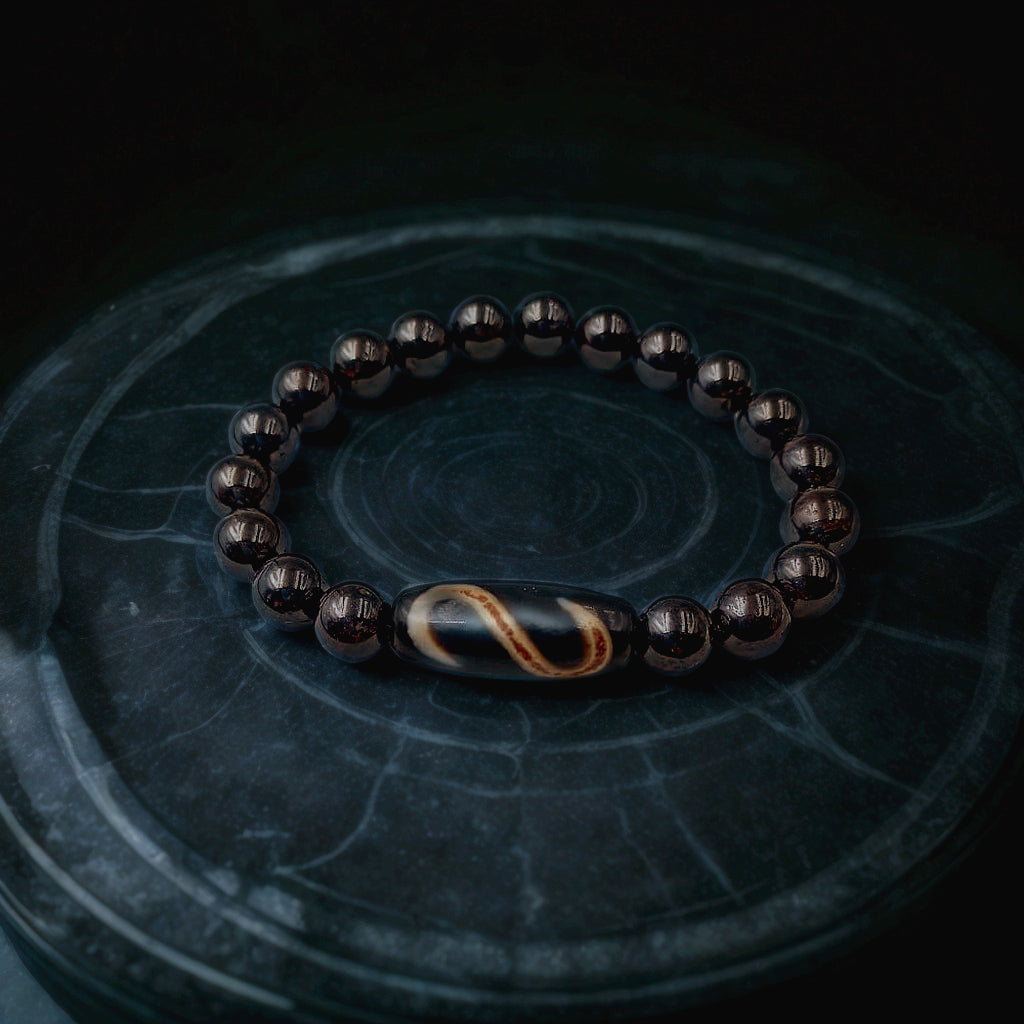 Dzi Bead “Money Hook” - pendant