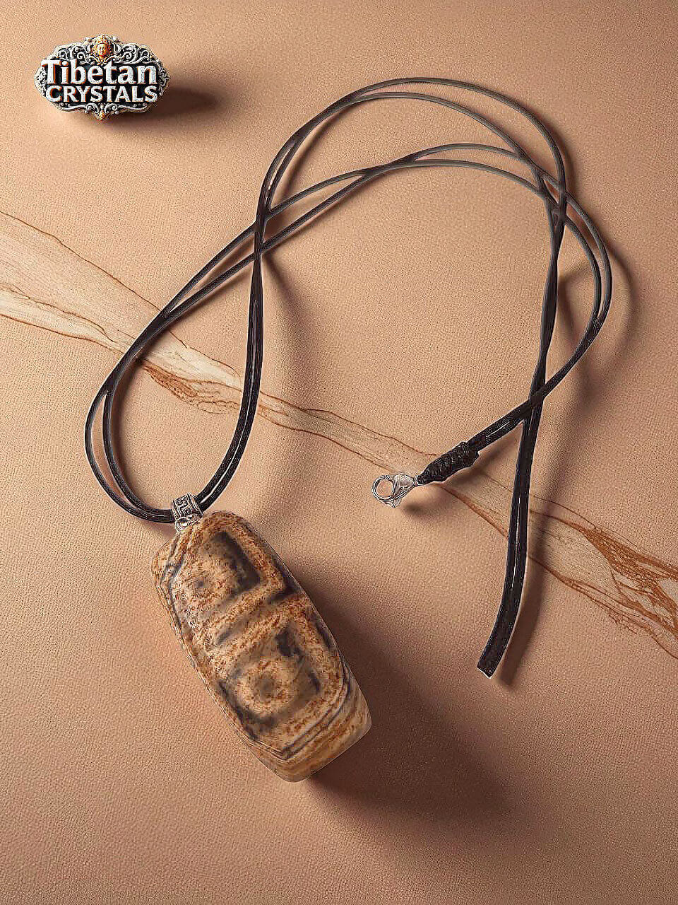 Tibetan Dzi Bead Pendant – Four Eyes Dzi