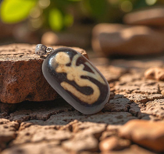 Dzi Bead “OM” - pendant