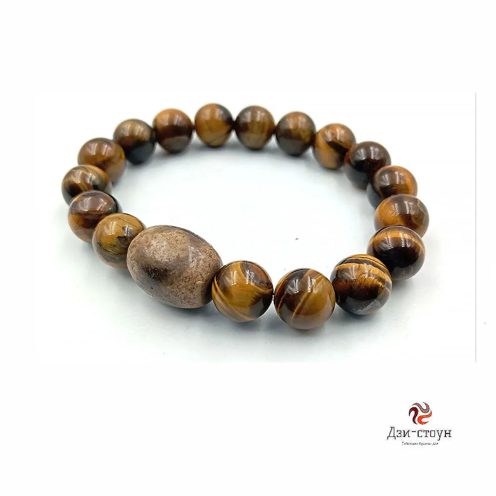Tibetan Dzi Bead “3 Eyes” Bracelet